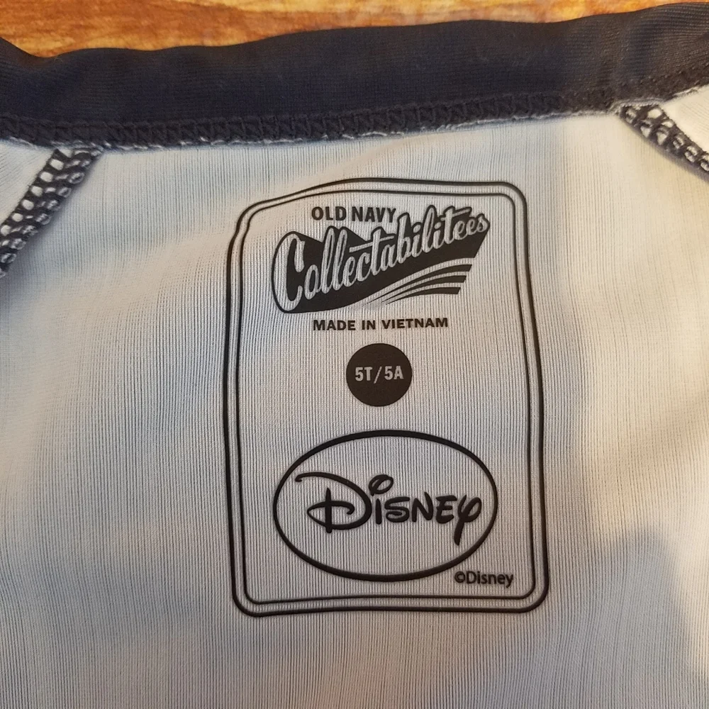 Old Navy Minnie Mouse Disney Rashguard Swim Set 5T Navy Blue Striped Girls
